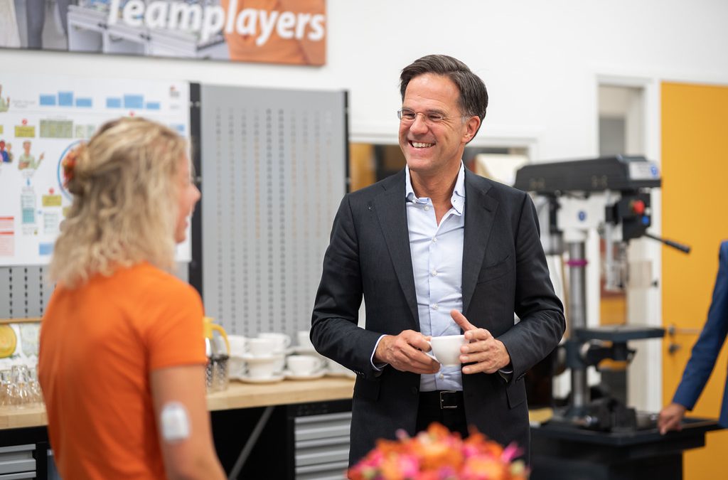 Minister-president Mark Rutte bezoekt mbo-vakkampioenen